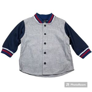 NWOT Little Rebels Button Down Baseball Shirt Cardigan Size 18M